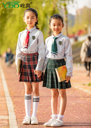屹奧小學(xué)生夏季校服襯衫百褶裙套 屹奧小學(xué)生夏季校服襯衫百褶裙套